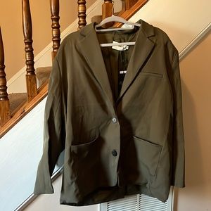 4TH & Reckless Army Green Signe Blazer in Khaki Women's Plus Size NWT